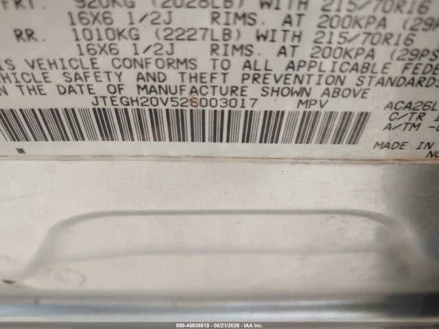 Продажа на аукционе авто 2002 Toyota Rav4, vin: JTEGH20V526003017, номер лота: 45939519
