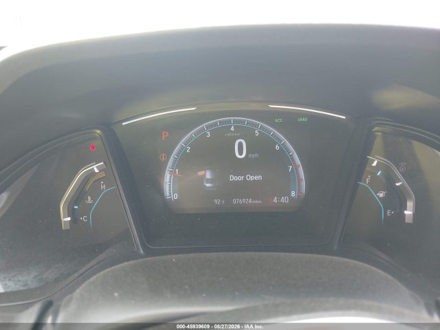 2019 Honda Civic Lx მანქანა იყიდება აუქციონზე, vin: 2HGFC2F69KH518343, აუქციონის ნომერი: 45939609