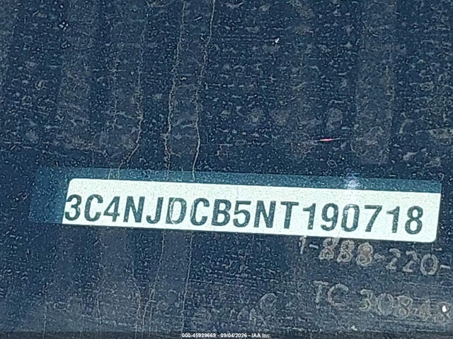 Продаж на аукціоні авто 2022 Jeep Compass Limited 4x4, vin: 3C4NJDCB5NT190718, номер лоту: 45939669