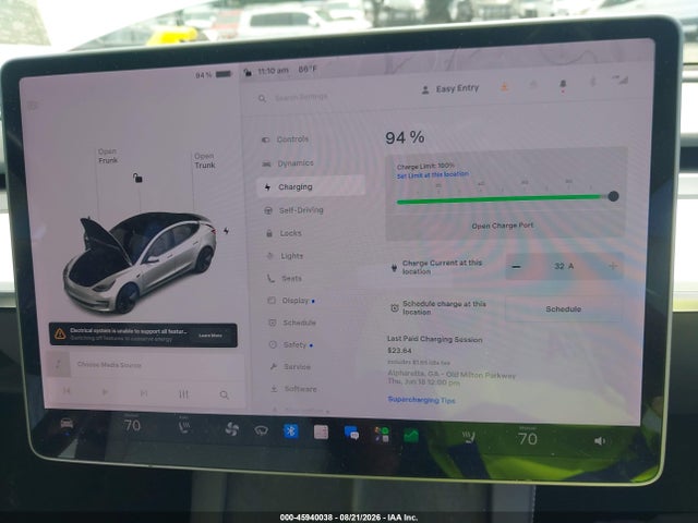 Auction sale of the 2021 Tesla Model 3 Standard Range Plus Rear-wheel Drive, vin: 5YJ3E1EA8MF851914, lot number: 45940038