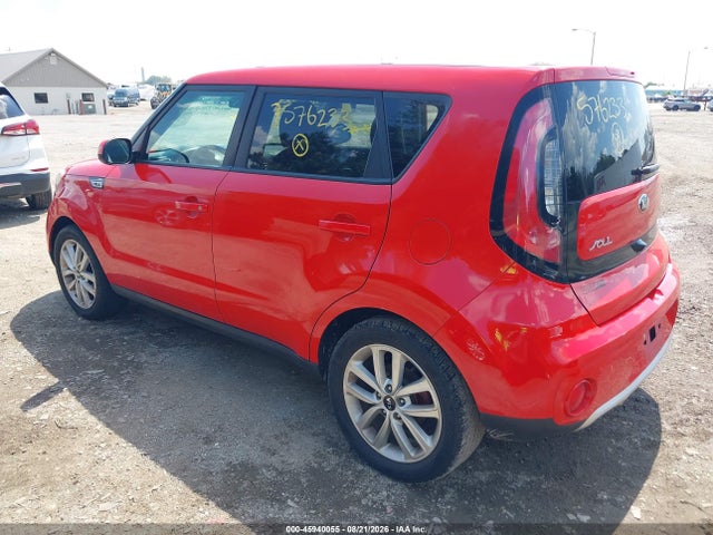 2018 Kia Soul + მანქანა იყიდება აუქციონზე, vin: KNDJP3A51J7576233, აუქციონის ნომერი: 45940055