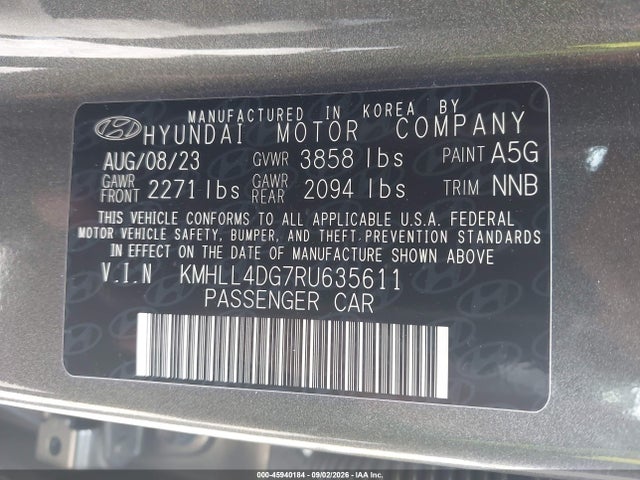 Продаж на аукціоні авто 2024 Hyundai Elantra Se, vin: KMHLL4DG7RU635611, номер лоту: 45940184