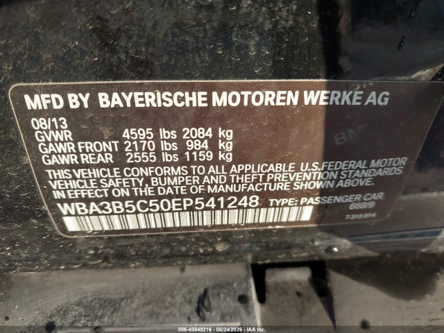45940216 :رقم المزاد ، WBA3B5C50EP541248 vin ، 2014 Bmw 328i Xdrive مزاد بيع