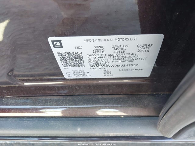 Buick Enclave Awd Avenir 2021 5GAEVCKW0MJ143557 Image 9