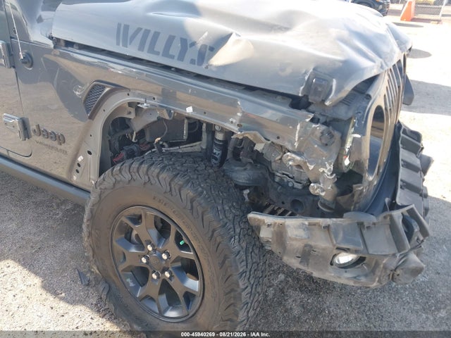 45940269 :رقم المزاد ، 1C4HJXDM7MW524965 vin ، 2021 Jeep Wrangler Unlimited Willys 4x4 مزاد بيع