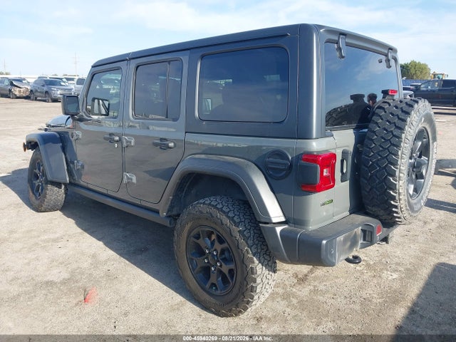45940269 :رقم المزاد ، 1C4HJXDM7MW524965 vin ، 2021 Jeep Wrangler Unlimited Willys 4x4 مزاد بيع
