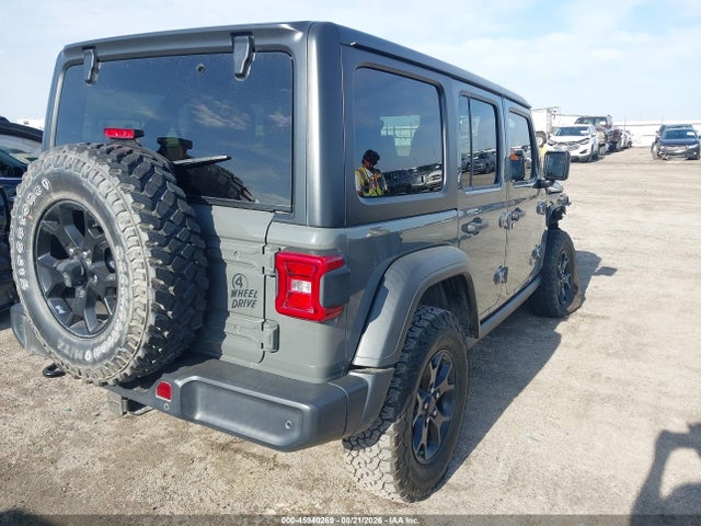 45940269 :رقم المزاد ، 1C4HJXDM7MW524965 vin ، 2021 Jeep Wrangler Unlimited Willys 4x4 مزاد بيع