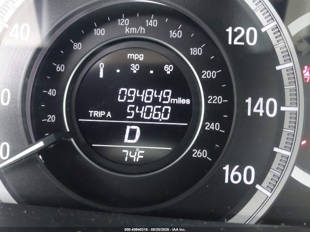 45940316 :رقم المزاد ، 1HGCR2F31GA139298 vin ، 2016 Honda Accord Lx مزاد بيع