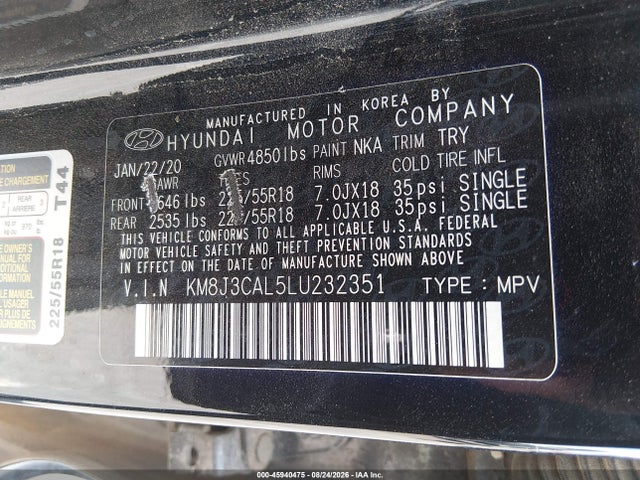 Hyundai Tucson Ultimate 2020 KM8J3CAL5LU232351 Image 9