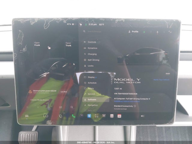 Aukcja sprzedaży 2026 Tesla Model Y, vin: 7SAYGDEE8TA650436, numer aukcji: 45940765