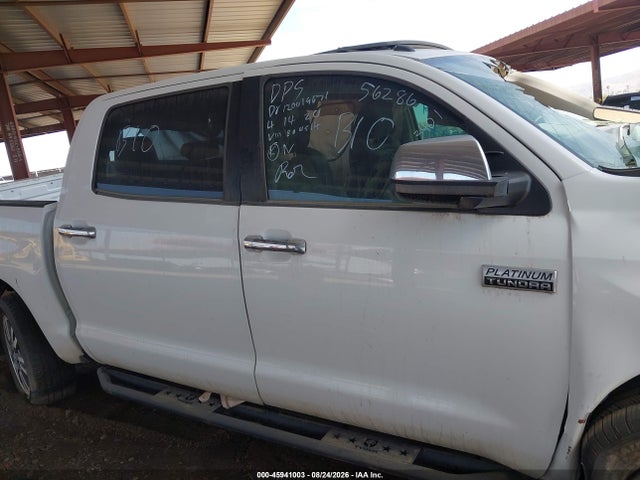 2019 Toyota Tundra Platinum 5.7l V8 მანქანა იყიდება აუქციონზე, vin: 5TFAY5F10KX804514, აუქციონის ნომერი: 45941003