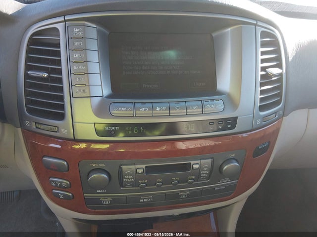 2007 Lexus Lx 470 მანქანა იყიდება აუქციონზე, vin: JTJHT00WX74029357, აუქციონის ნომერი: 45941033
