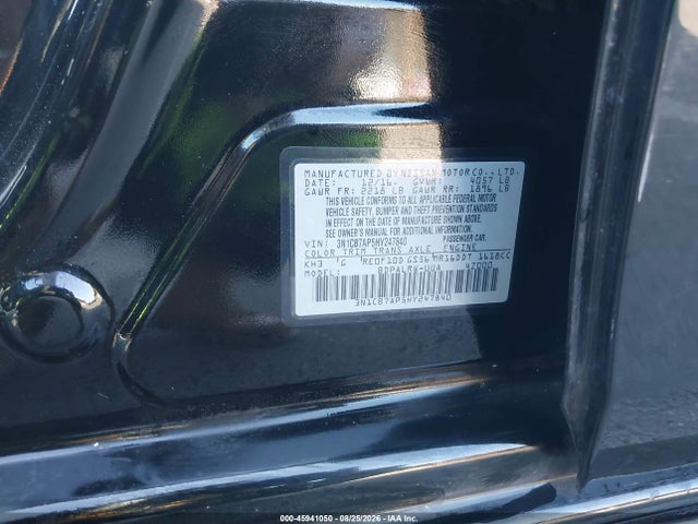 Продажа на аукционе авто 2017 Nissan Sentra Sr Turbo, vin: 3N1CB7AP5HY247840, номер лота: 45941050