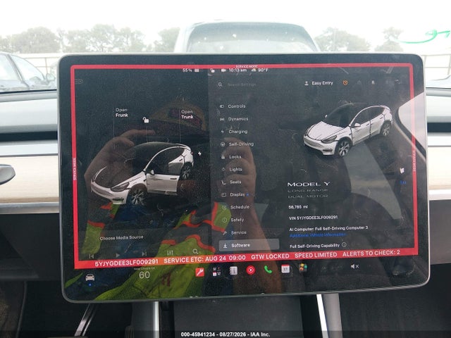 Продажа на аукционе авто 2020 Tesla Model Y Long Range Dual Motor All-wheel Drive, vin: 5YJYGDEE3LF009291, номер лота: 45941234