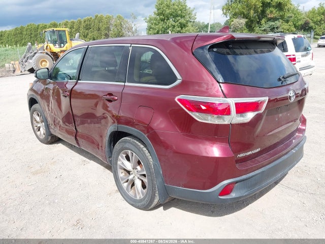 Продажа на аукционе авто 2014 Toyota Highlander Le Plus V6, vin: 5TDBKRFHXES009488, номер лота: 45941267