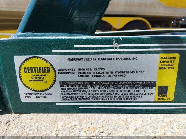 45941434 :رقم المزاد ، ETC70366A797 vin ، 1997 Ebbtide N/a مزاد بيع