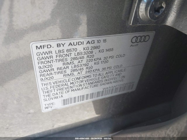 Audi Q7 3.0t Premium 2017 WA1VAAF72HD001534 Image 9