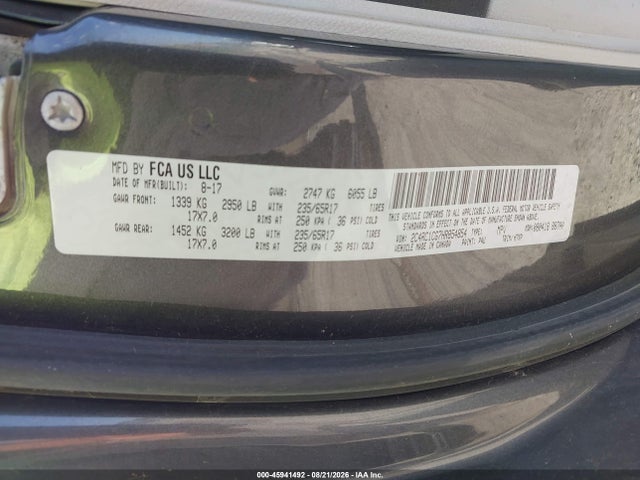 Aukcja sprzedaży 2017 Chrysler Pacifica Lx, vin: 2C4RC1CG7HR854854, numer aukcji: 45941492