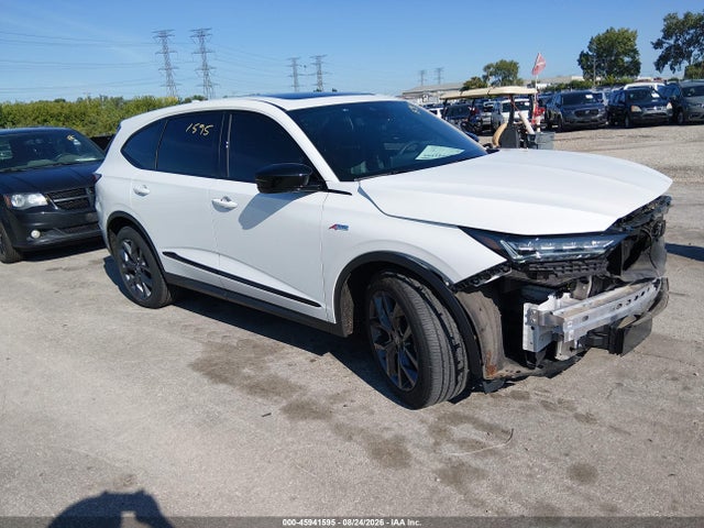 2022 Acura Mdx A-spec Package მანქანა იყიდება აუქციონზე, vin: 5J8YE1H01NL023115, აუქციონის ნომერი: 45941595