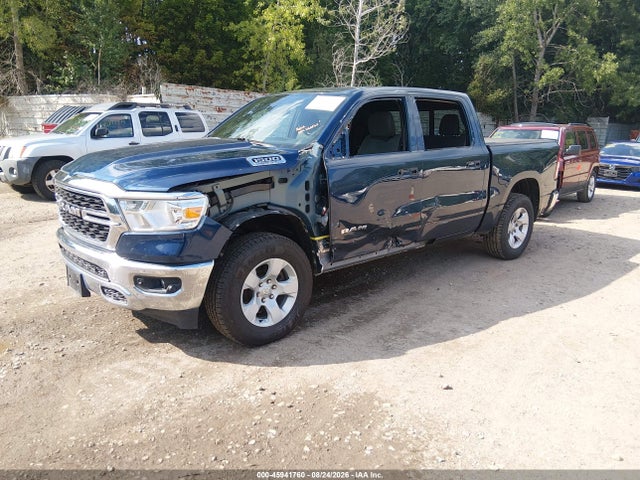 45941760 :رقم المزاد ، 1C6SRFFT7NN302969 vin ، 2022 Ram 1500 Big Horn  4x4 5'7 Box مزاد بيع