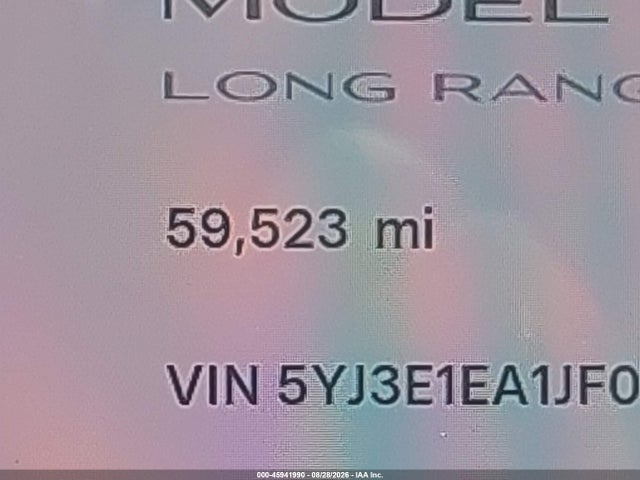 Tesla Model 3 Long Range/mid Range 2018 5YJ3E1EA1JF075850 Image 14