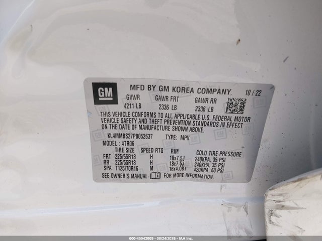 Продаж на аукціоні авто 2023 Buick Encore Gx Preferred Fwd, vin: KL4MMBS27PB052637, номер лоту: 45942009