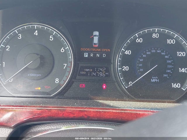 Aukcja sprzedaży 2012 Hyundai Equus Signature, vin: KMHGH4JH3CU053710, numer aukcji: 45942016