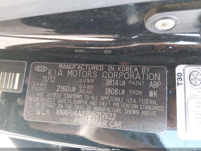 Продаж на аукціоні авто 2013 Kia Forte Ex, vin: KNAFU4A27D5717622, номер лоту: 45942078