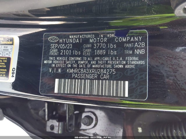 Продажа на аукционе авто 2024 Hyundai Venue Sel, vin: KMHRC8A3XRU284275, номер лота: 45942093