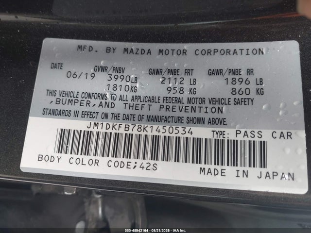 Aukcja sprzedaży 2019 Mazda Cx-3 Sport, vin: JM1DKFB78K1450534, numer aukcji: 45942164