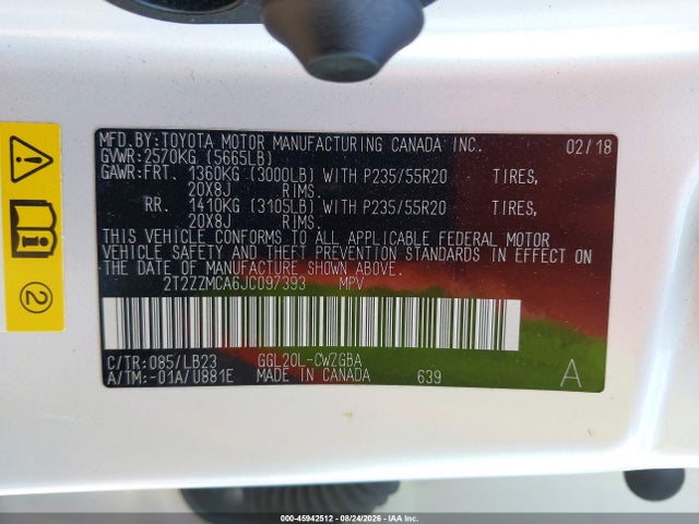 Lexus RX 350 2018 2T2ZZMCA6JC097393 Image 9