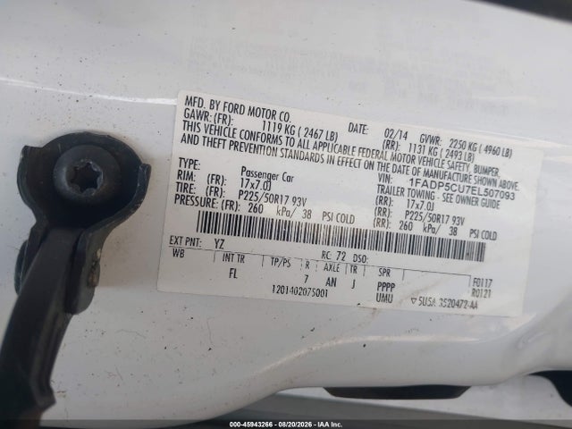 Ford C-max Energi Sel 2014 1FADP5CU7EL507093 Image 9