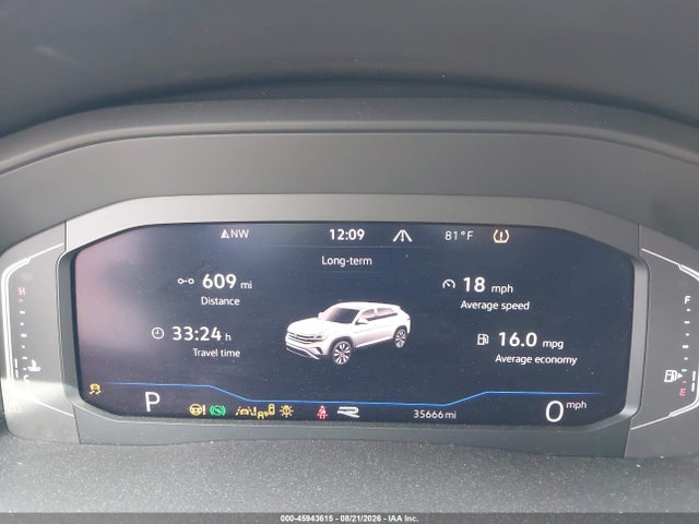 2021 Volkswagen Atlas Cross Sport 3.6l V6 Sel/3.6l V6 Sel R-line მანქანა იყიდება აუქციონზე, vin: 1V2SE2CAXMC212868, აუქციონის ნომერი: 45943615