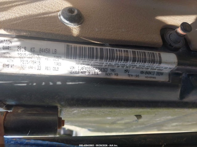 45943863 :رقم المزاد ، 1J4FA39S92P756363 vin ، 2002 Jeep Wrangler X مزاد بيع