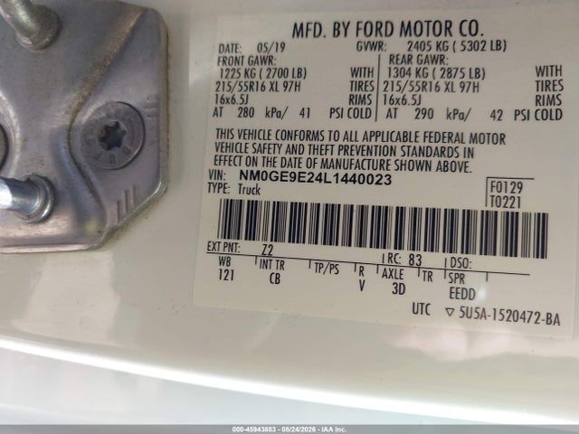 Ford Transit Connect Xl Passenger 2020 NM0GE9E24L1440023 Image 9