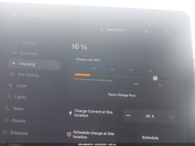 Aukcja sprzedaży 2025 Tesla Model Y Long Range Dual Motor All-wheel Drive, vin: 7SAYGDEE2SF222637, numer aukcji: 45944019