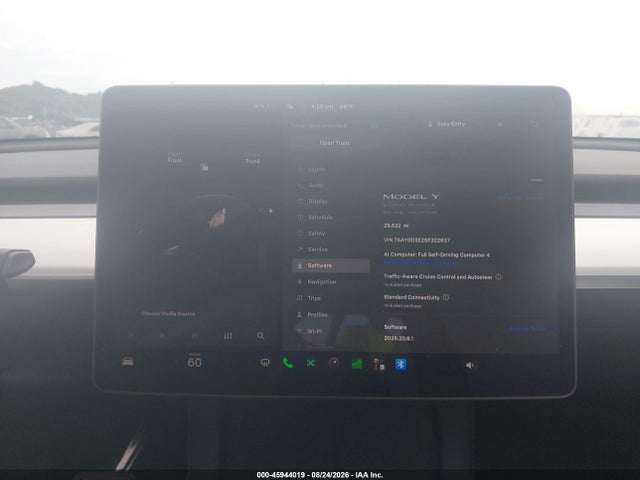 Aukcja sprzedaży 2025 Tesla Model Y Long Range Dual Motor All-wheel Drive, vin: 7SAYGDEE2SF222637, numer aukcji: 45944019