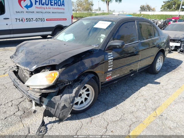45944171 :رقم المزاد ، 2HGES26762H576305 vin ، 2002 Honda Civic Ex مزاد بيع