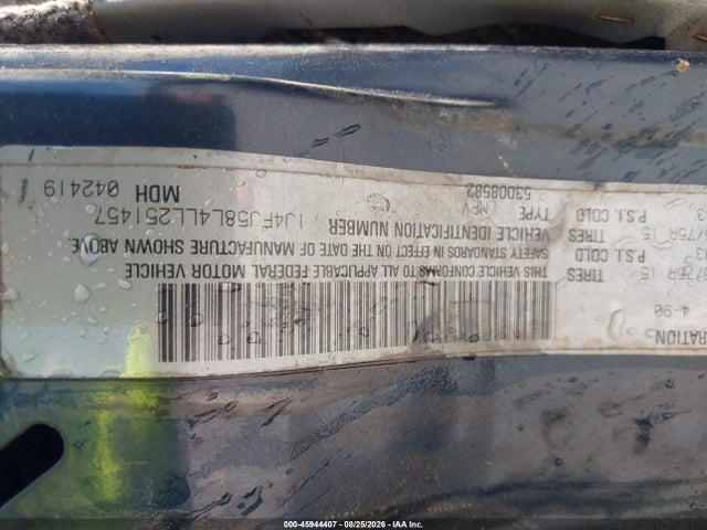 Продаж на аукціоні авто 1990 Jeep Cherokee Laredo, vin: 1J4FJ58L4LL251457, номер лоту: 45944407