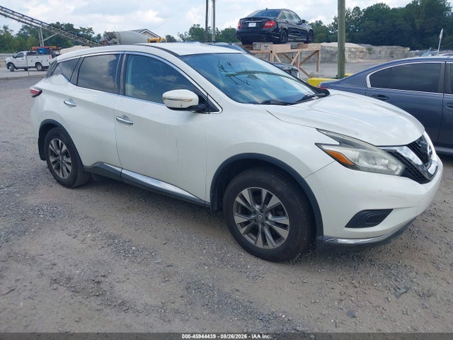 2015 Nissan Murano S მანქანა იყიდება აუქციონზე, vin: 5N1AZ2MHXFN258832, აუქციონის ნომერი: 45944439
