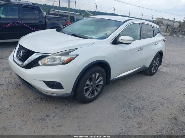 2015 Nissan Murano S მანქანა იყიდება აუქციონზე, vin: 5N1AZ2MHXFN258832, აუქციონის ნომერი: 45944439