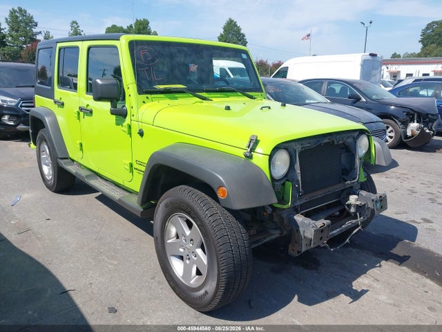2012 Jeep Wrangler Unlimited Sport მანქანა იყიდება აუქციონზე, vin: 1C4BJWDG5CL285197, აუქციონის ნომერი: 45944560