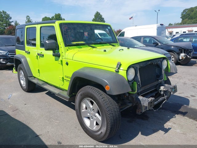 2012 Jeep Wrangler Unlimited Sport მანქანა იყიდება აუქციონზე, vin: 1C4BJWDG5CL285197, აუქციონის ნომერი: 45944560