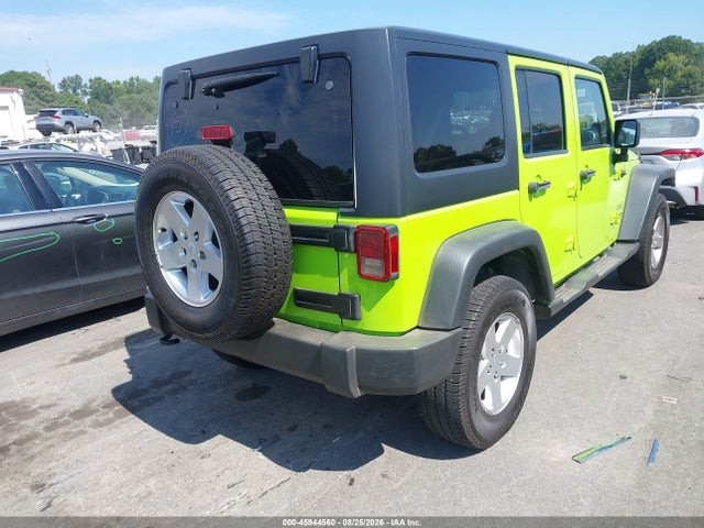 2012 Jeep Wrangler Unlimited Sport მანქანა იყიდება აუქციონზე, vin: 1C4BJWDG5CL285197, აუქციონის ნომერი: 45944560
