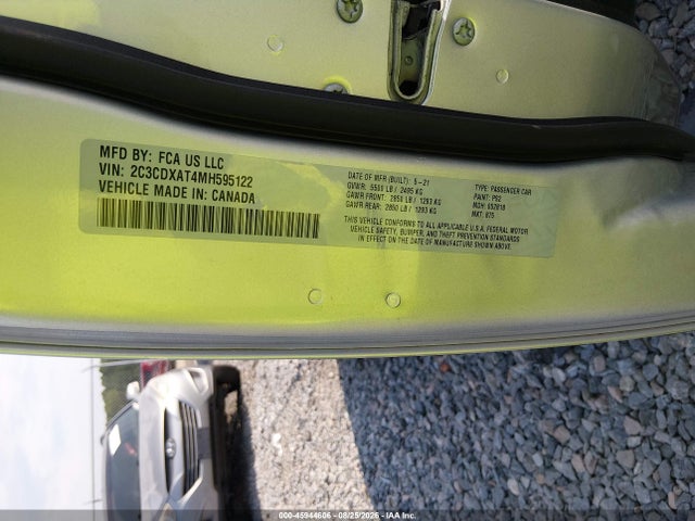 Aukcja sprzedaży 2021 Dodge Charger Police Rwd, vin: 2C3CDXAT4MH595122, numer aukcji: 45944606