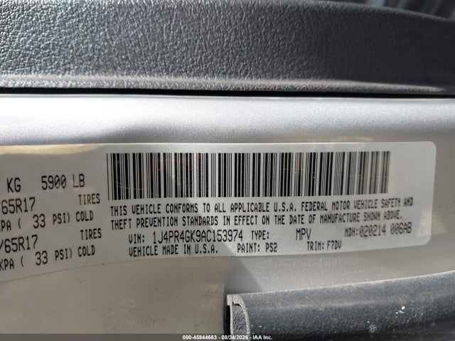 Продажа на аукционе авто 2010 Jeep Grand Cherokee Laredo, vin: 1J4PR4GK9AC153974, номер лота: 45944663