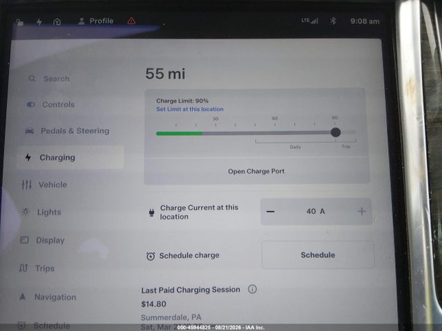 Продаж на аукціоні авто 2014 Tesla Model S P85, vin: 5YJSA1H15EFP43707, номер лоту: 45944825