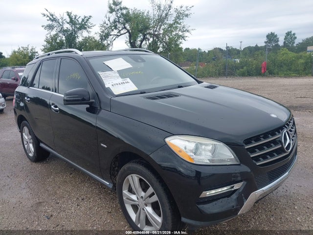 45944846 :رقم المزاد ، 4JGDA5HB0CA061957 vin ، 2012 Mercedes-benz Ml 350 4matic مزاد بيع