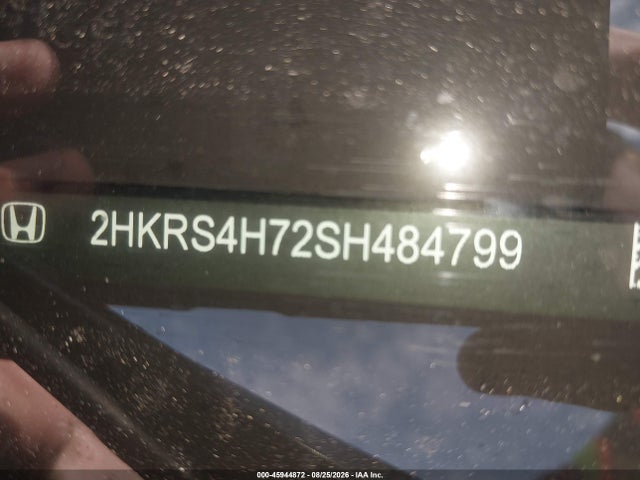 45944872 :رقم المزاد ، 2HKRS4H72SH484799 vin ، 2025 Honda Cr-v Ex-l Awd مزاد بيع