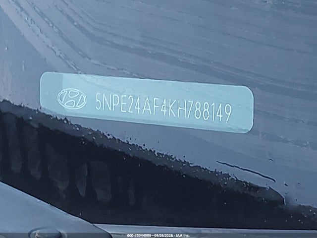 2019 Hyundai Sonata Se მანქანა იყიდება აუქციონზე, vin: 5NPE24AF4KH788149, აუქციონის ნომერი: 45944885